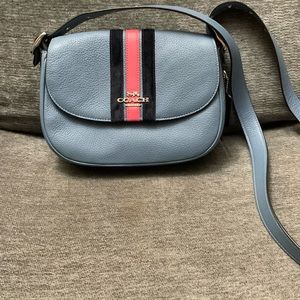 Coach varsity stripe Macie crossbody
